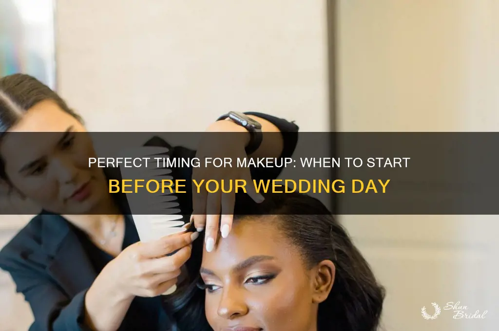 how early should I do makep before wedding