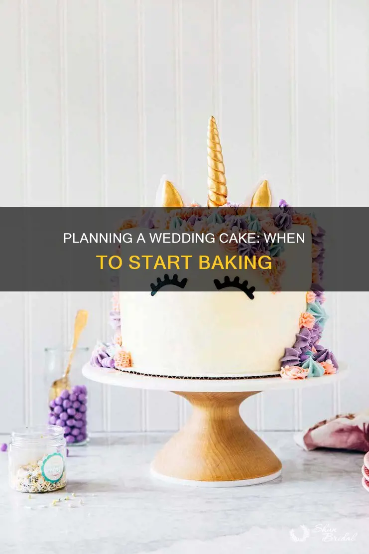 how early should I make a wedding cake