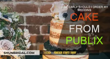 When to Order Your Wedding Cake from Publix