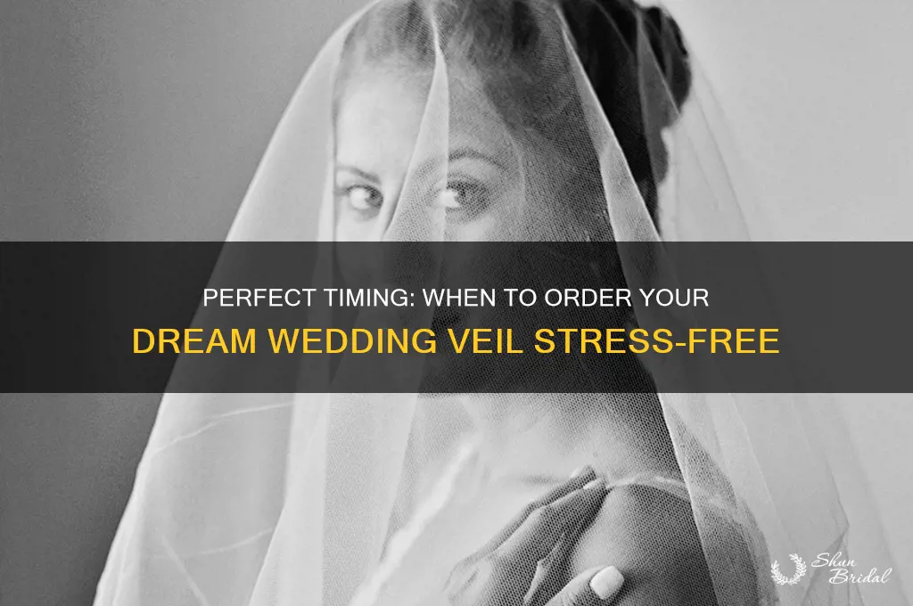 how early should I order my wedding veil