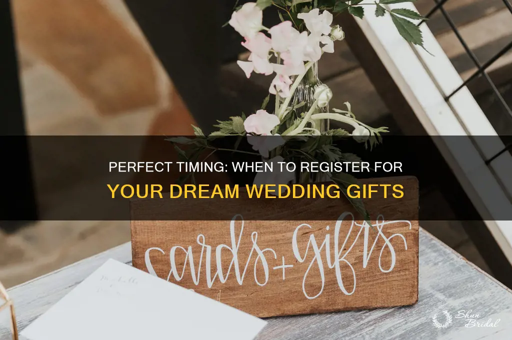 how early should I register for my wedding
