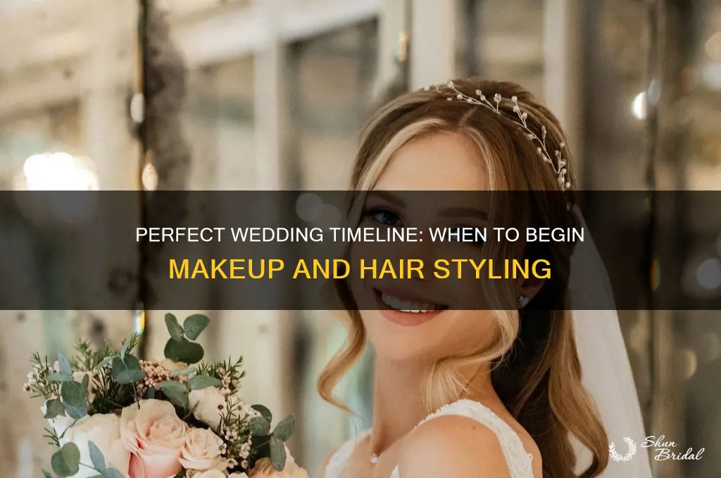 how early should makeup and hair start for wedding