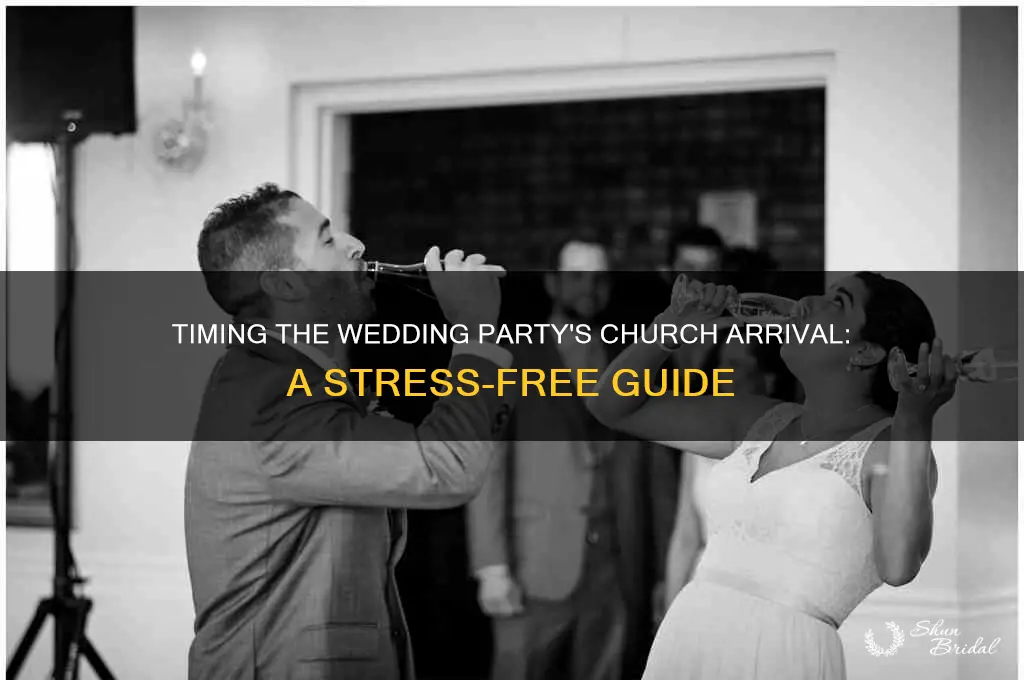 how early should wedding party arrive at church