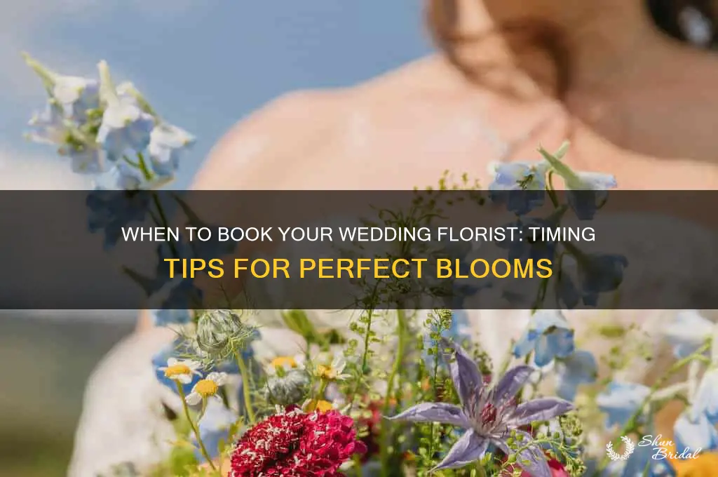 how early should you book wedding florist