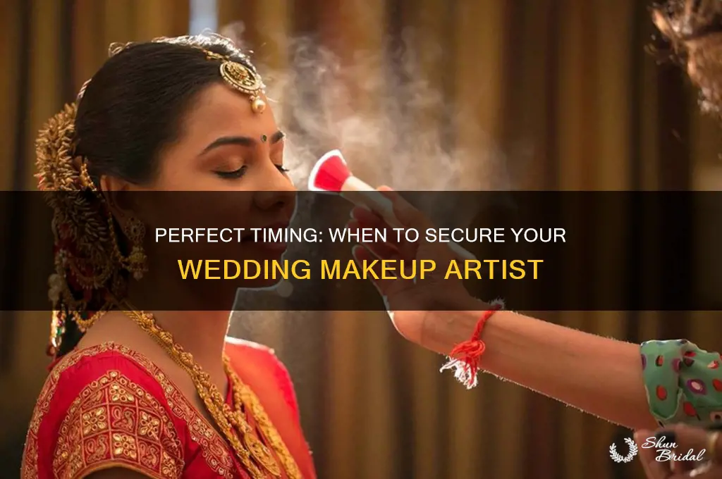 how early should you book wedding makeup