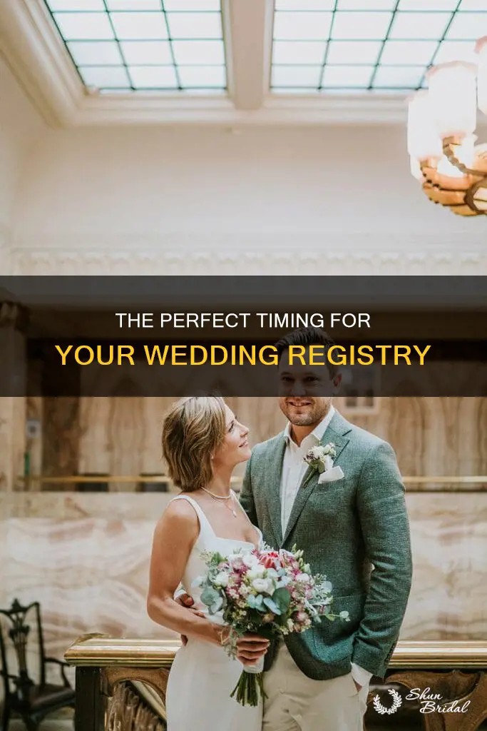 how early should you do wedding registry