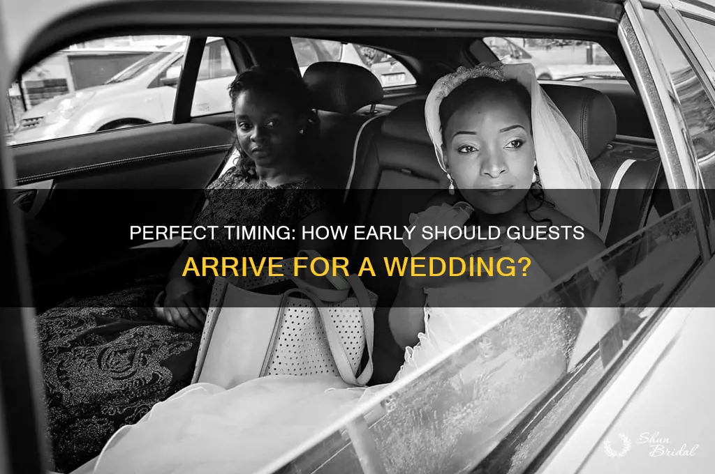 how early to arive for wedding
