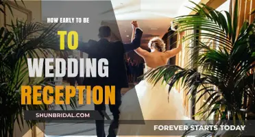 Arriving at the Perfect Time for a Wedding Reception