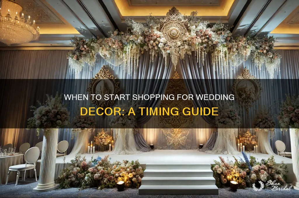 how early to buy wedding decorations