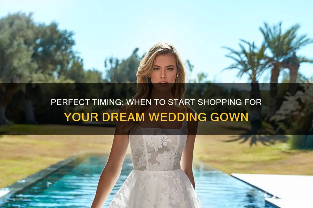how early to buy wedding gown