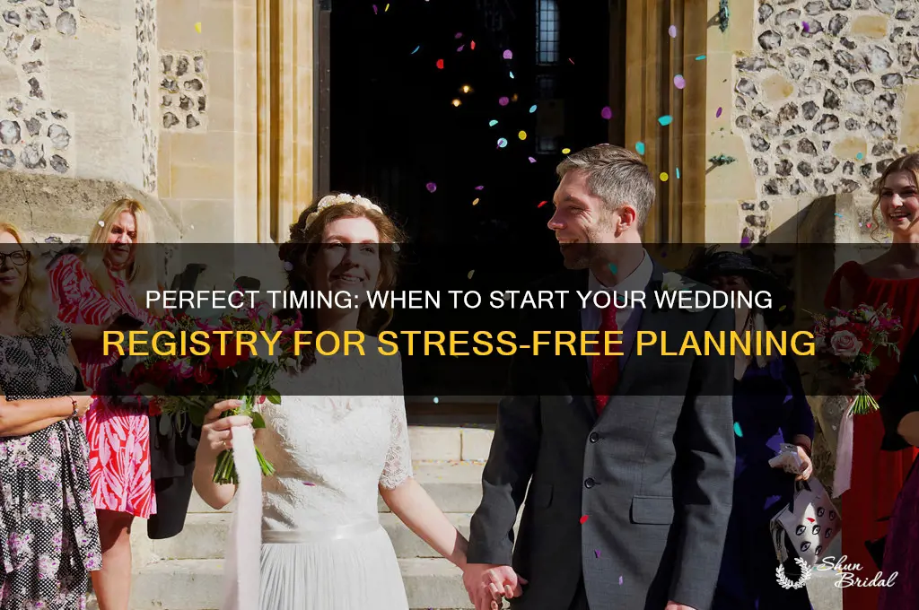 how early to create wedding regi