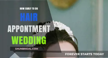Perfect Wedding Hair: Timing Your Appointment for Flawless Results