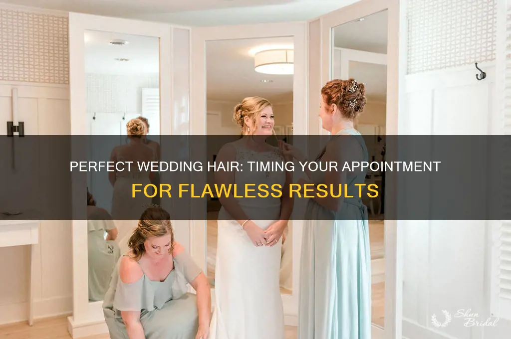 how early to do hair appontment wedding