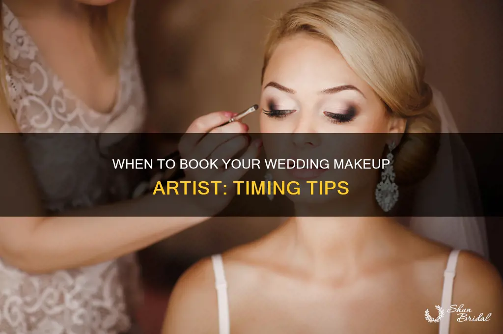how early to hire makeup artist for wedding