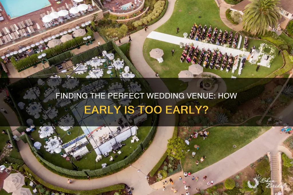 how early to look for a wedding venue