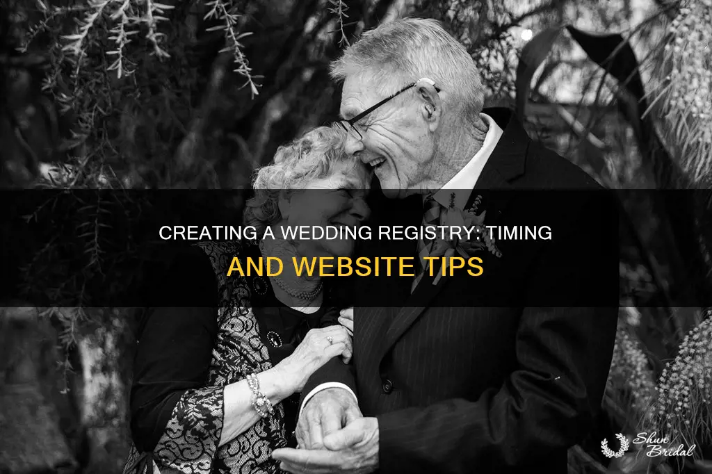 how early to make registry for wedding on websitr