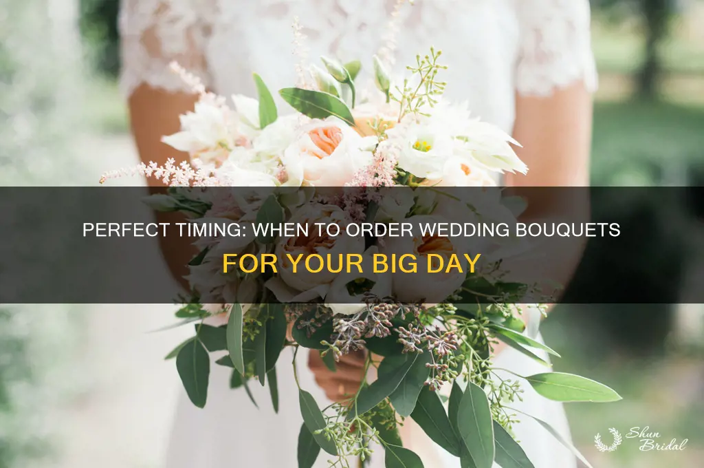 how early to order boquets for wedding ceremony