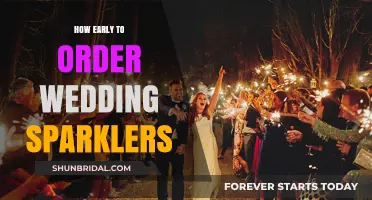 Perfect Timing: When to Order Wedding Sparklers for Your Big Day