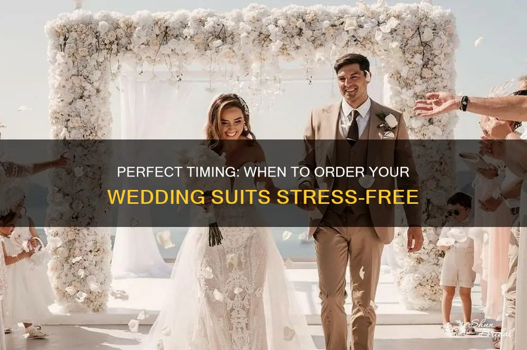 how early to order wedding suits