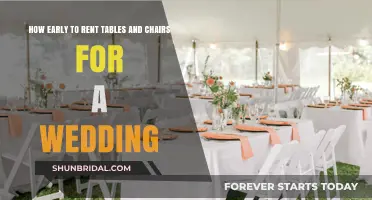 Perfect Timing: When to Rent Wedding Tables and Chairs Stress-Free