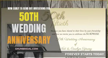 Planning a 50th Anniversary: When to Send Out Invites?