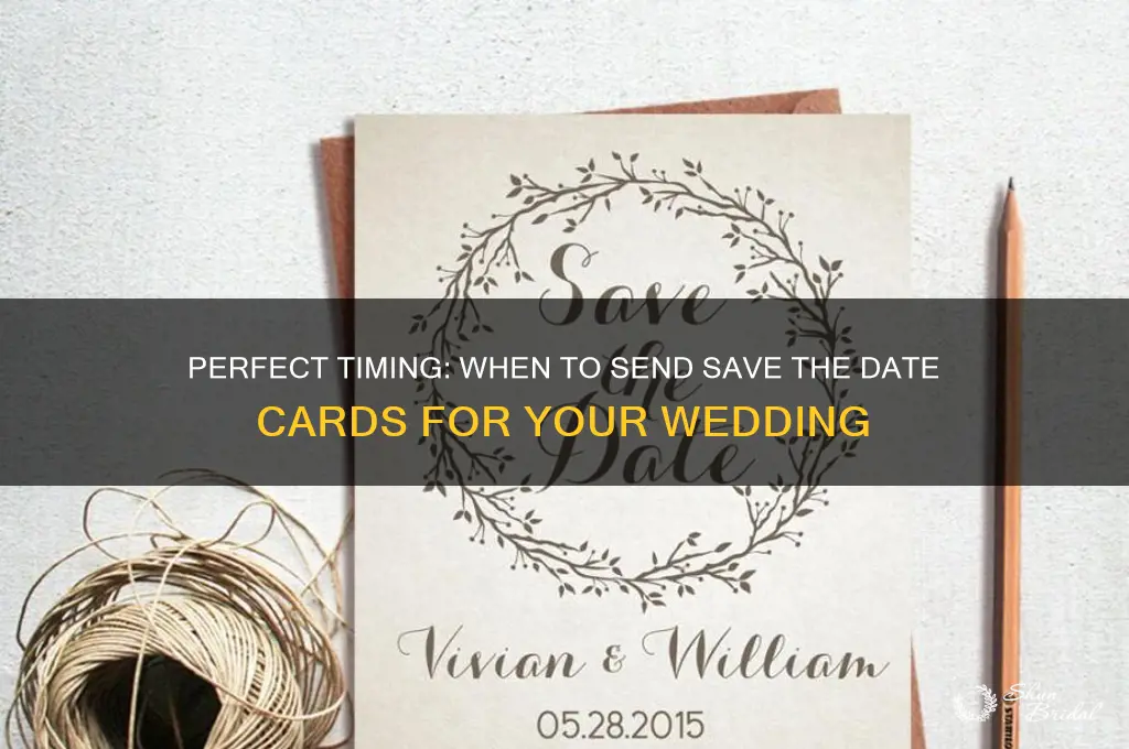 how early to send save the date cards for wedding