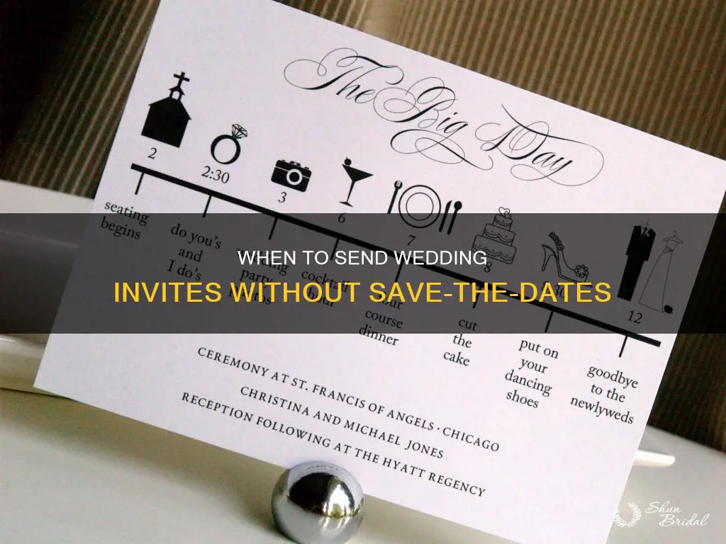 how early to send wedding invitations without save the dates