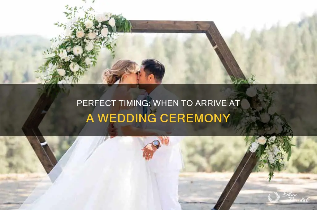 how early to show up to wedding ceremony