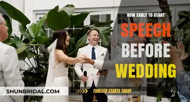 Perfect Wedding Speeches: Timing Tips for Early Preparation and Success