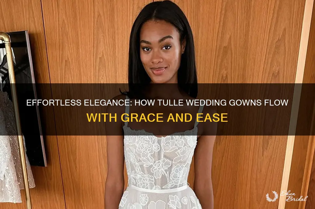 how easily does tulle wedding gown