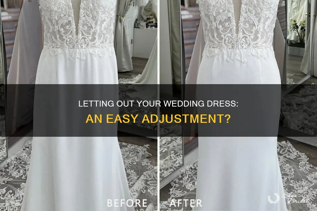 how easy is it to let out a wedding dress