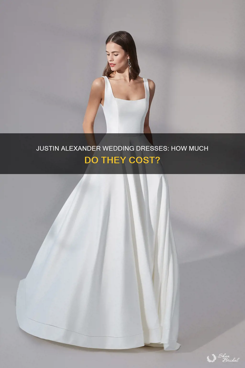 how expensive are justin alexander wedding dresses