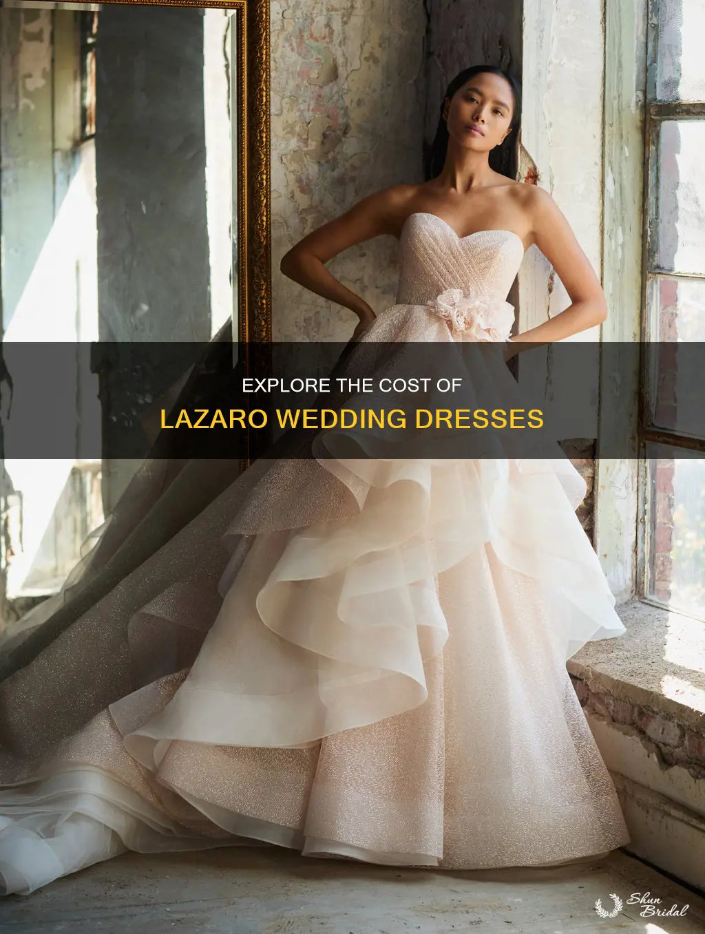 how expensive are lazaro wedding dresses