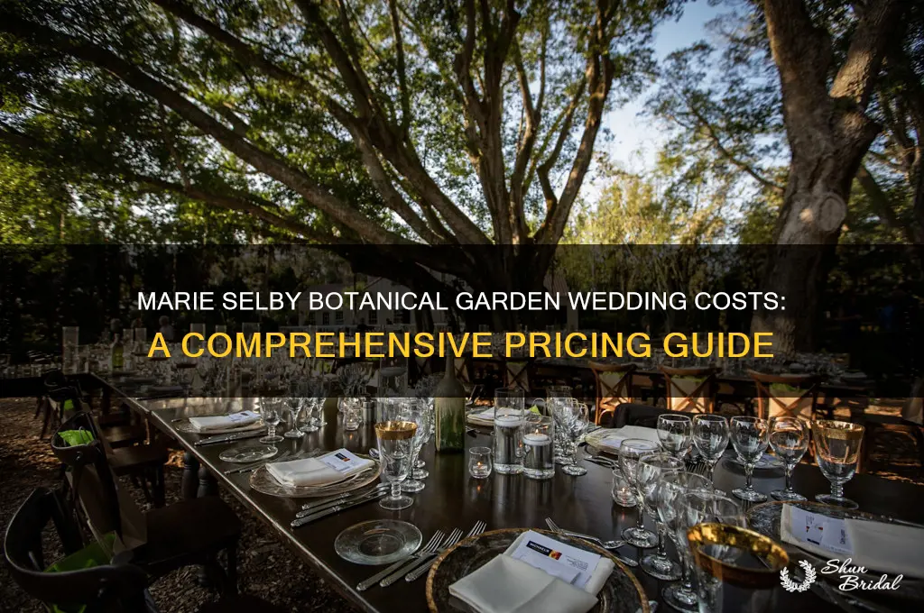 how expensive are weddings at marie selby botanical garden