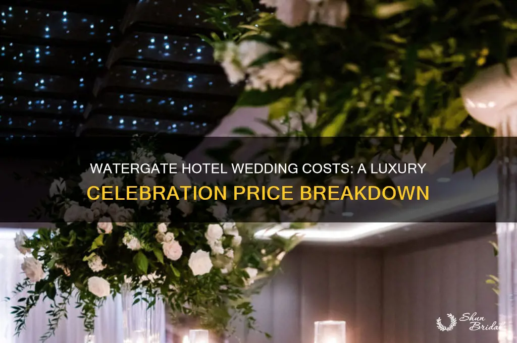 how expensive is a wedding at the watergate hotel