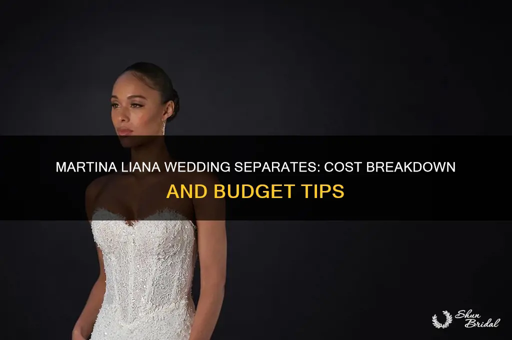 how expensive is martina liana wedding separates