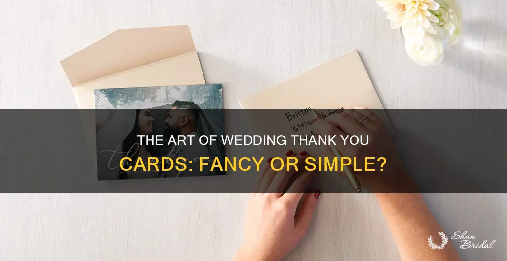 how fancy do wedding thank you cards need to be