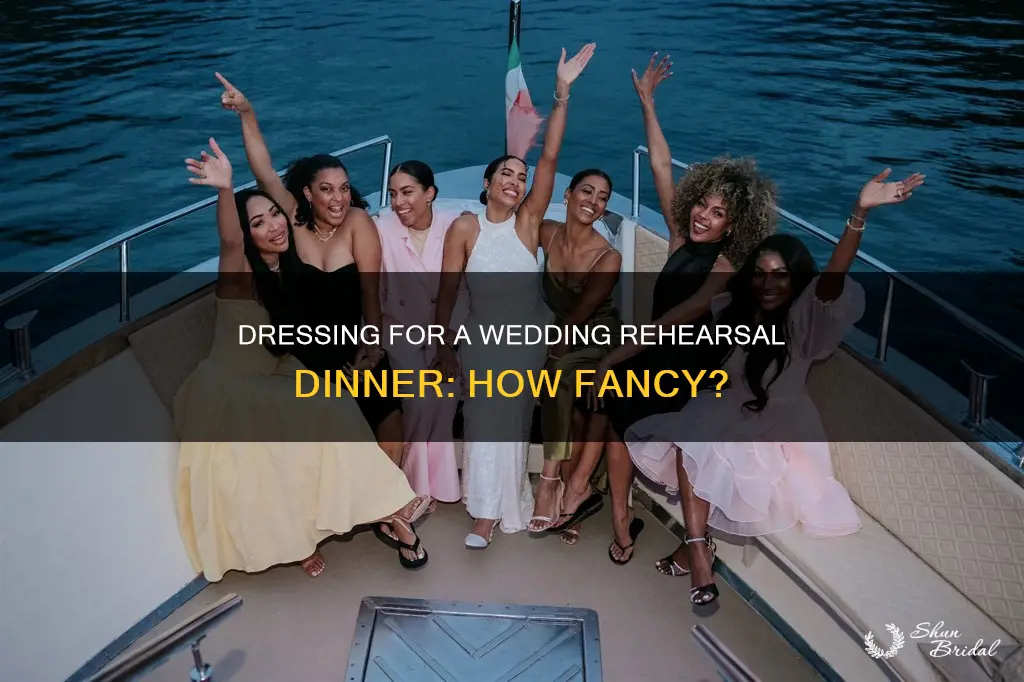 how fancy should wedding rehersal dinner dress be
