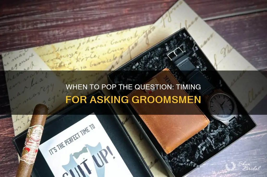 how far ahead of a wedding should you ask groomsmen