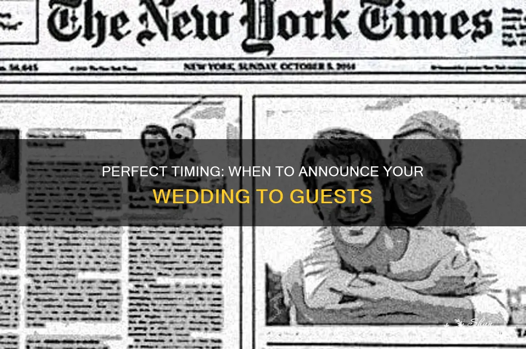 how far ahead shoukd you announce wedding