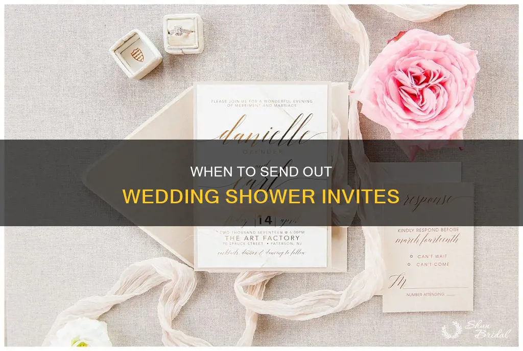 how far ahead should wedding shower invitations be sent