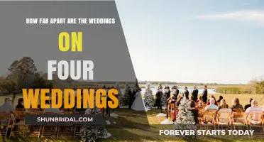 Four Weddings Spacing: How Far Apart Are the Big Days?