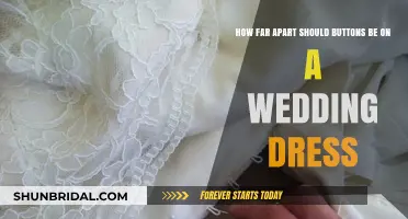Buttons on Your Wedding Dress: Spacing and Style