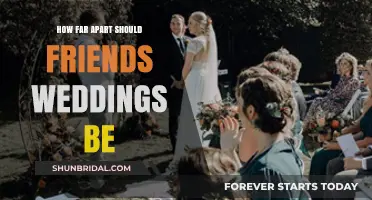 Balancing Celebrations: Ideal Timing Between Friends' Weddings Explained