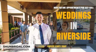 Riverside City Hall Wedding Appointments: How Far in Advance?