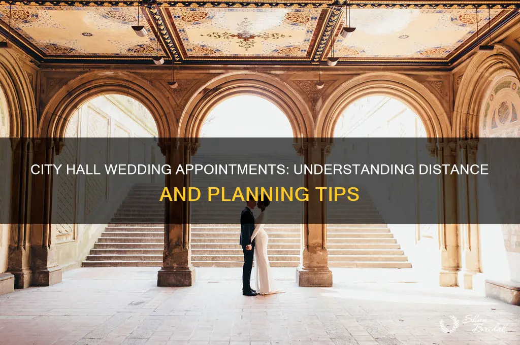 how far are appointments for city hall weddings