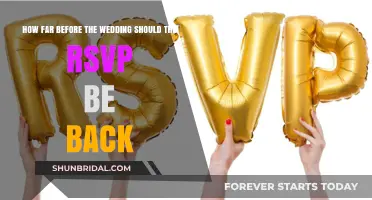 RSVP Return: How Far Before the Wedding?