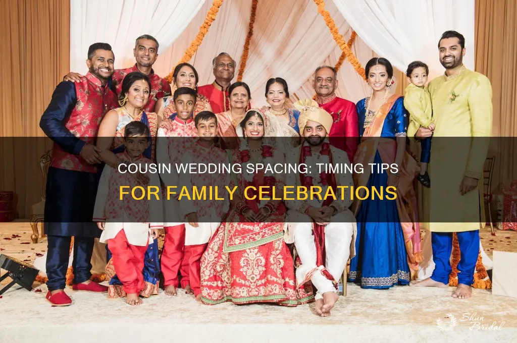 how far between weddings for cousins