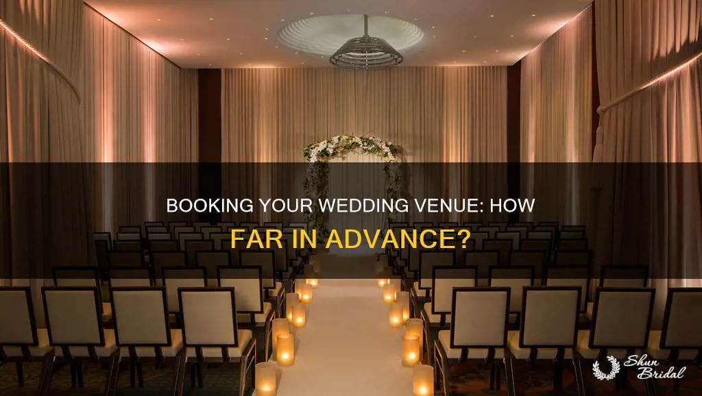 how far book venue in advance wedding