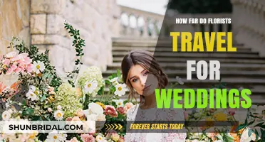 Florists' Wedding Travel: Distance Covered for Your Special Day